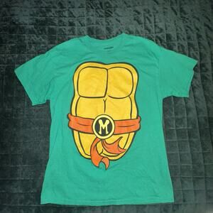 Ninja Turtles Unisex Short Sleeve Graphic Tee Shirt Large (L) Green Cartoon
